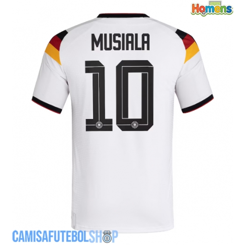 Camisa de time de futebol Alemanha Jamal Musiala #10 Replicas 1º Equipamento Mundo 2026 Manga Curta